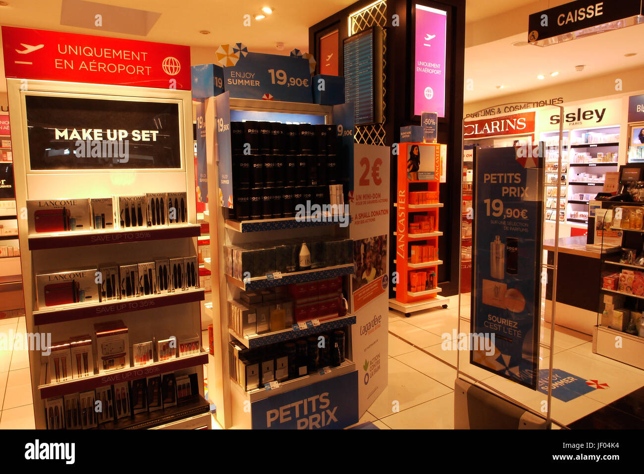 Allgemeine Ansichten der Flughafen Lyon Saint-Exupéry (Frankreich) Stockfoto