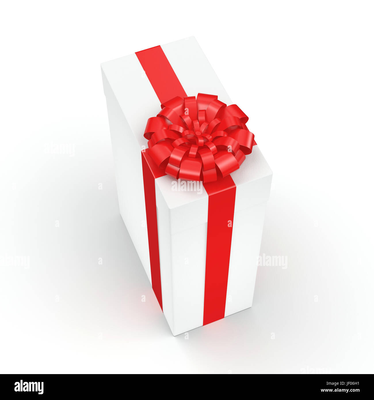 Weißer Geschenkbox Stockfoto