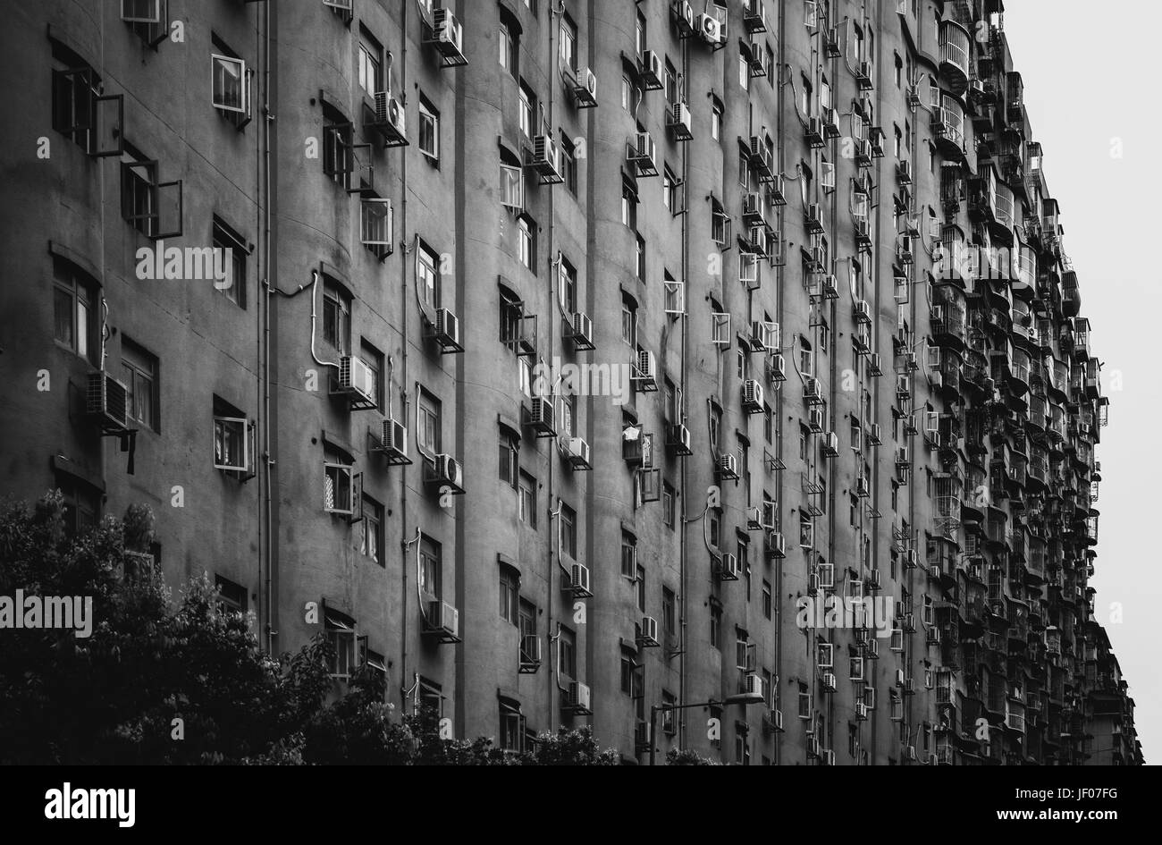 16. Juni 2017 - Macau: Alte Wohnblock in Macau Stockfoto