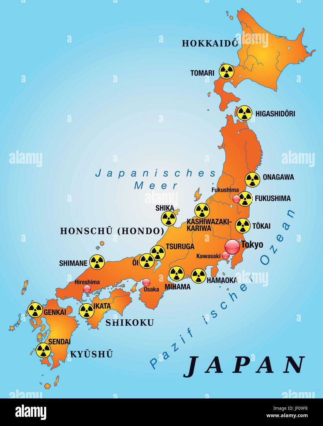 Japan Karte Stockfotos Und Bilder Kaufen Alamy