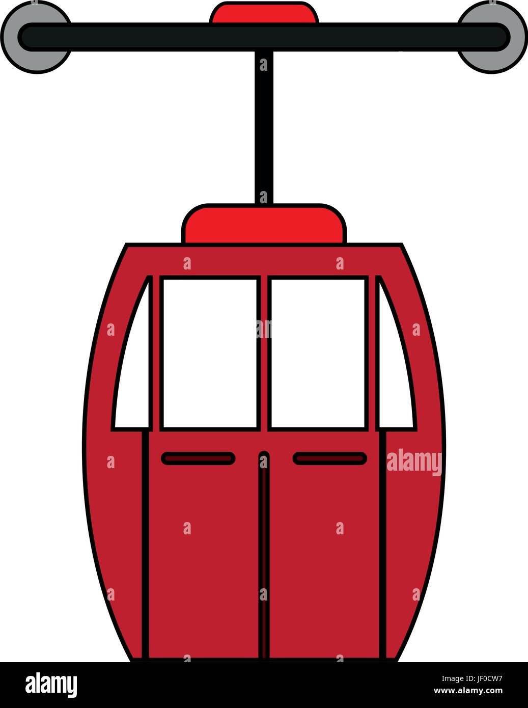 Seilbahn-Kabinen-design Stock Vektor