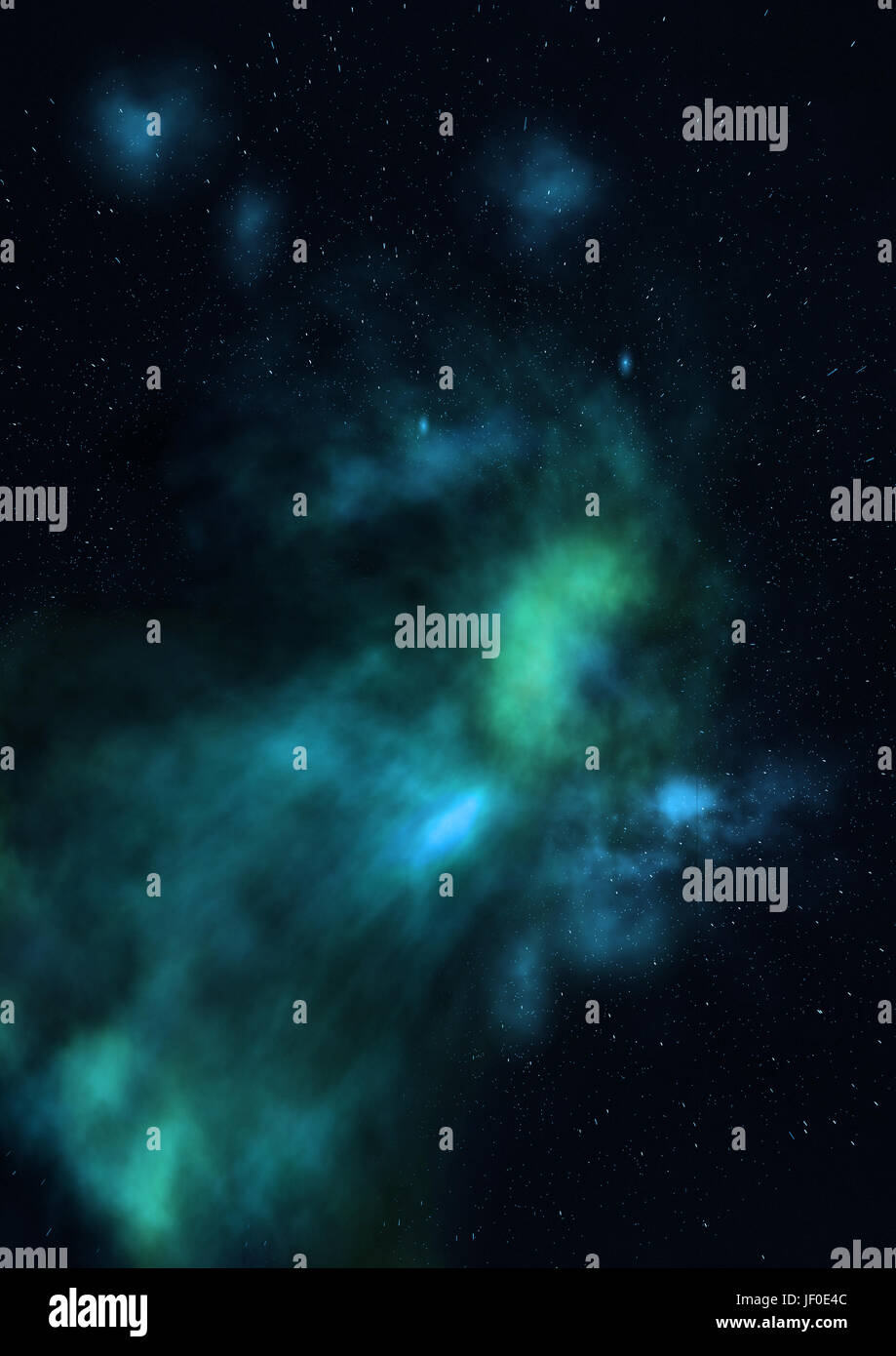 Als Nebel schien Stockfoto