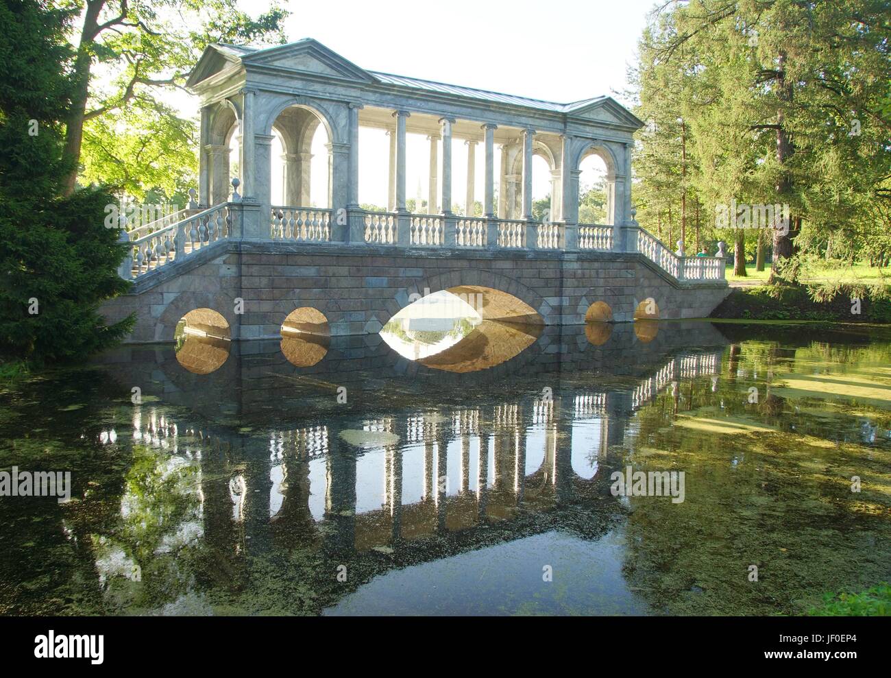 Sibirische Brücke im Catherine Park Stockfoto