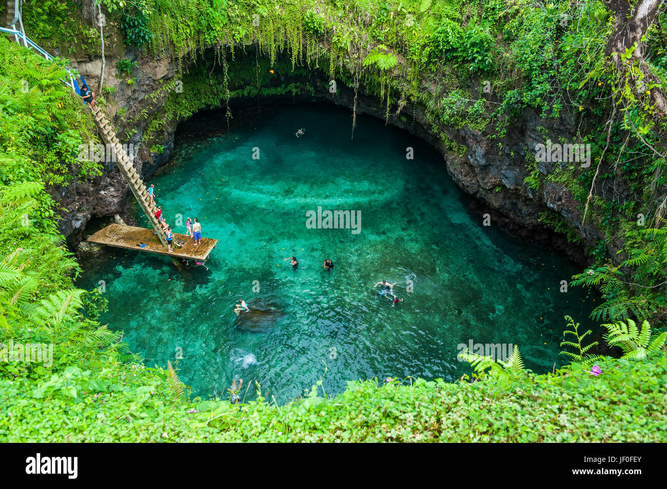 Um Sua Ozeangraben in Upolo, Samoa, Südsee Stockfoto