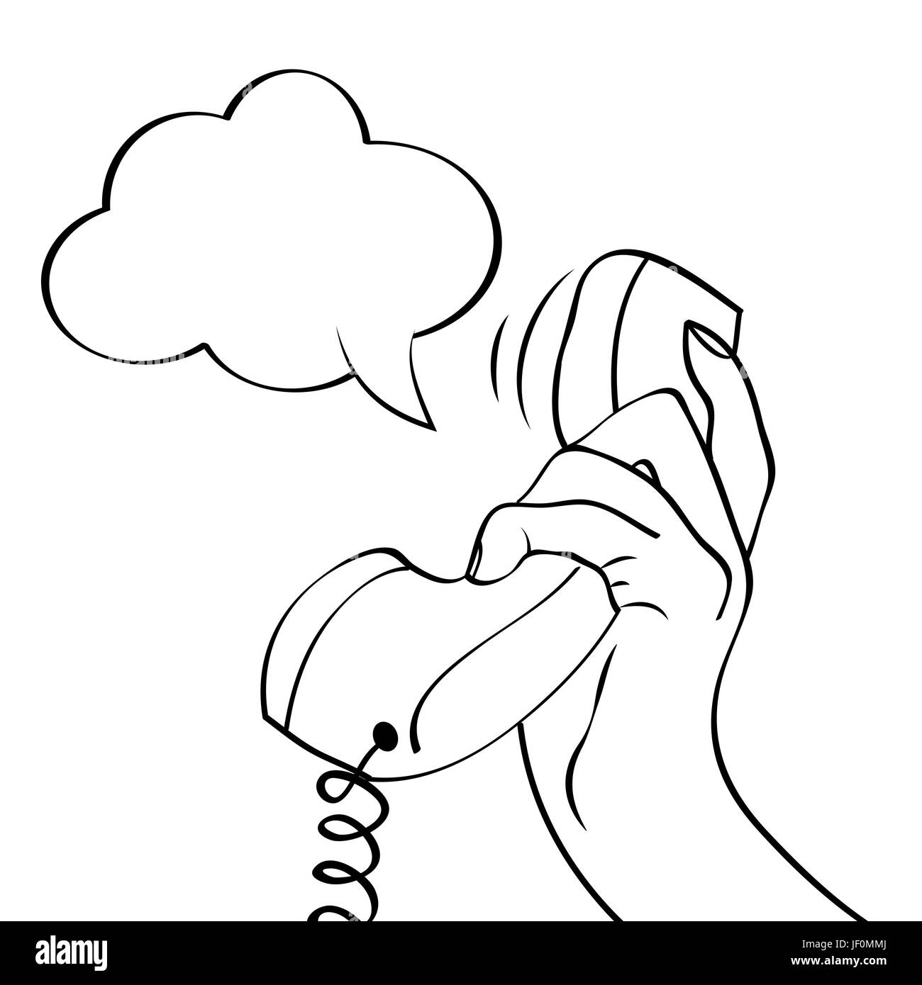 Gespräch, Telefon, Handy, reden, sprechen, spricht, gesprochene, sprechen, reden, Stock Vektor