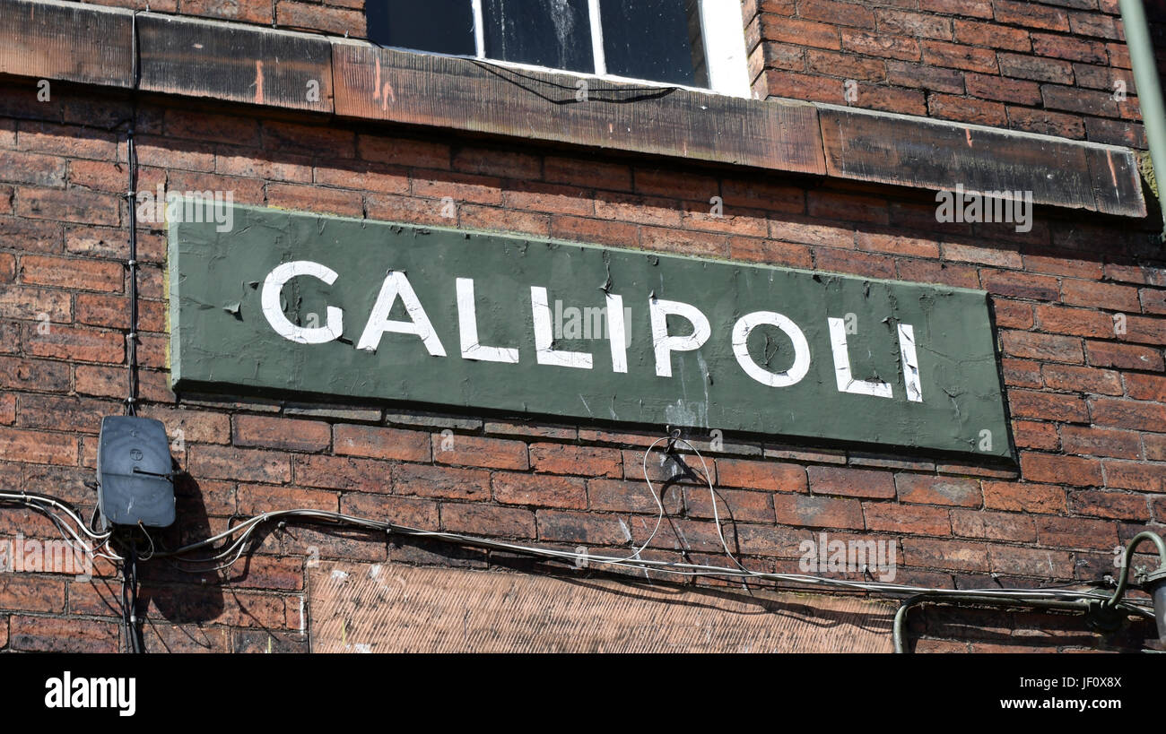 GALLIPOLI ZU UNTERZEICHNEN - CARLISLE CASTLE Stockfoto