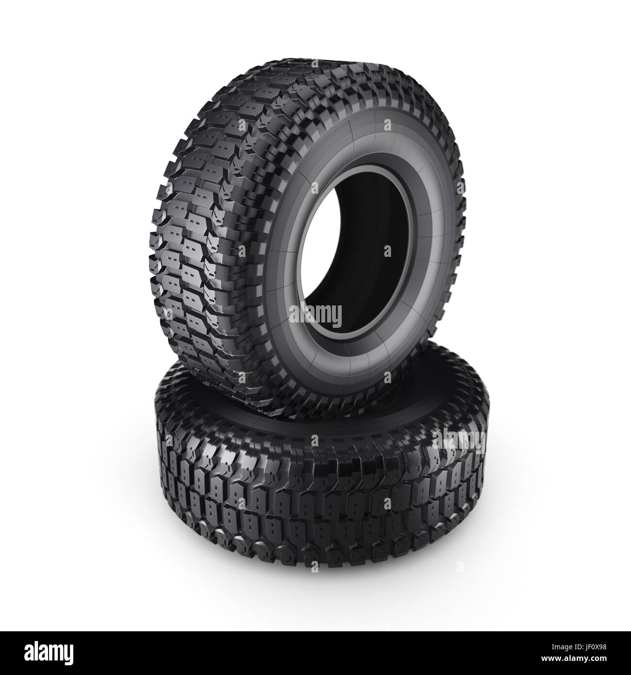 3D-Rendering LKW-Reifen Stockfoto