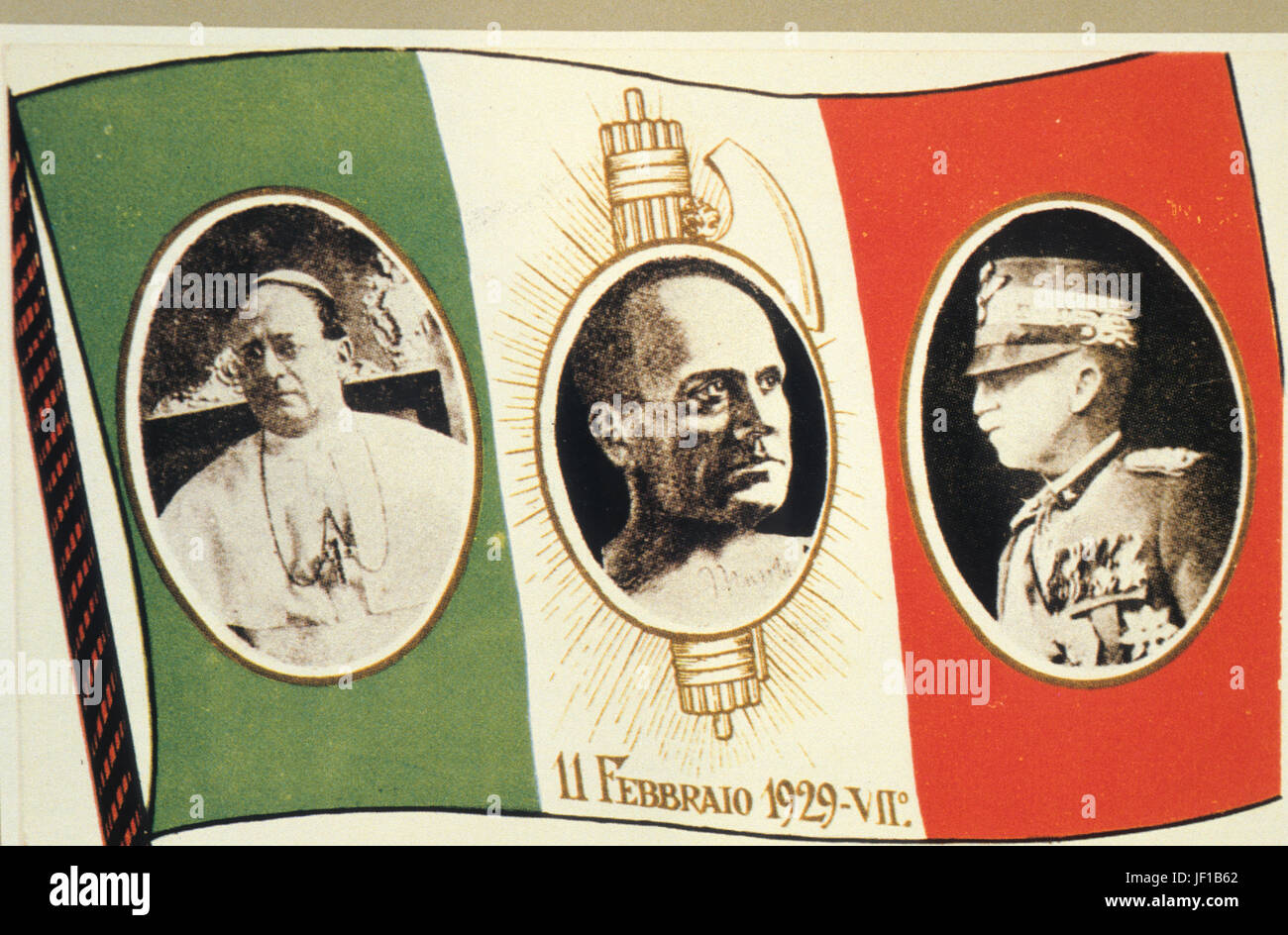 11. Februar 1929 Lateran Vertrag Stockfoto