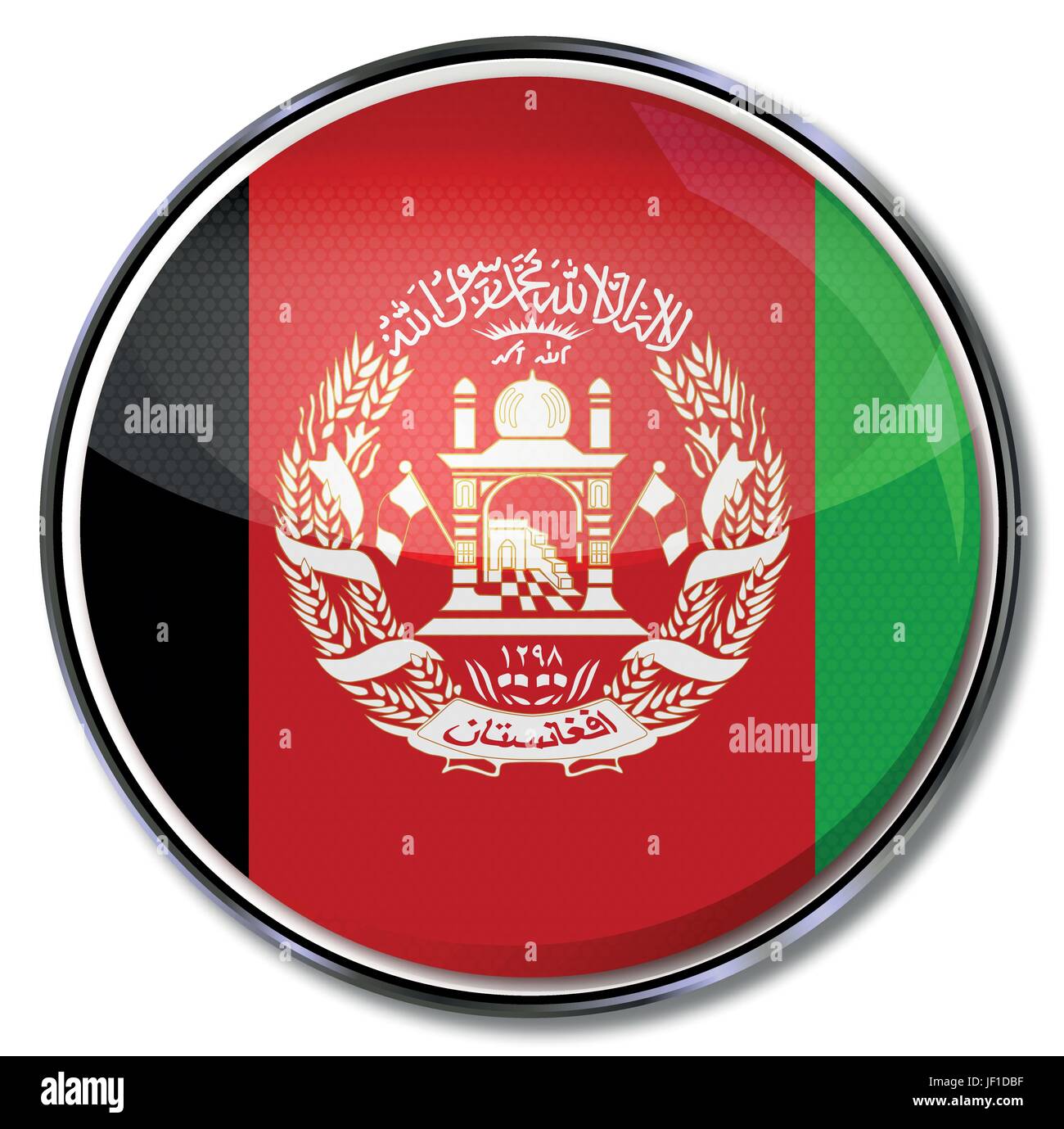 Schaltfläche "afghanistan Stock Vektor