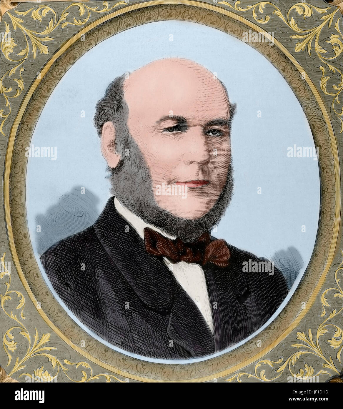 Jules Grevy (1807-1891). Vorstandsvorsitzender der dritten französischen Republik. Porträt. Gravur. "La Ilustracion Espanola y Americana", 1879. Farbige. Stockfoto