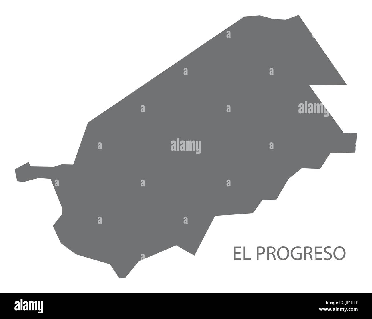 El Progreso Guatemala Karte grau Abbildung silhouette Stock ...