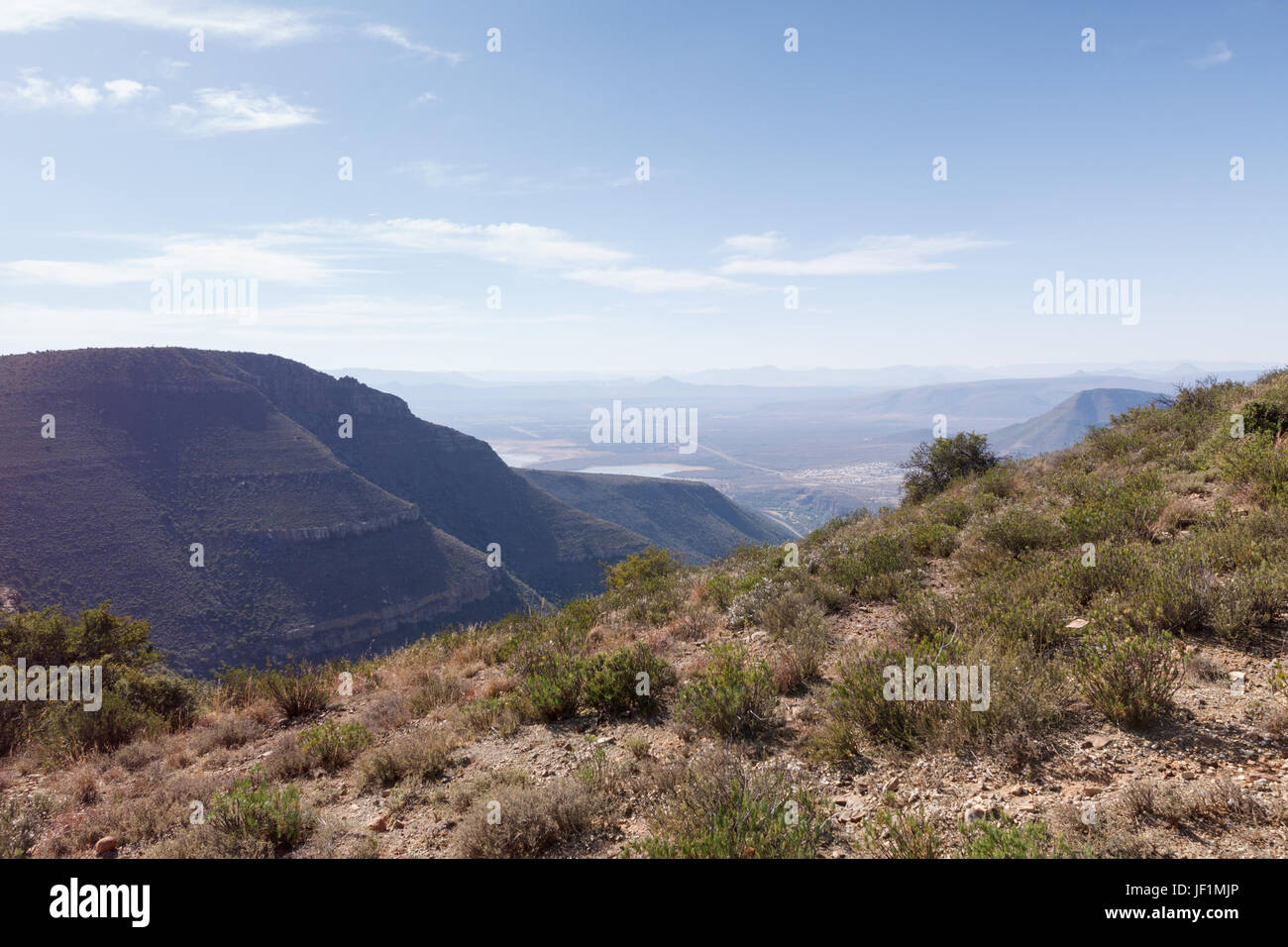 Mountain Lookout - Graaff-Reinet Landschaft Stockfoto