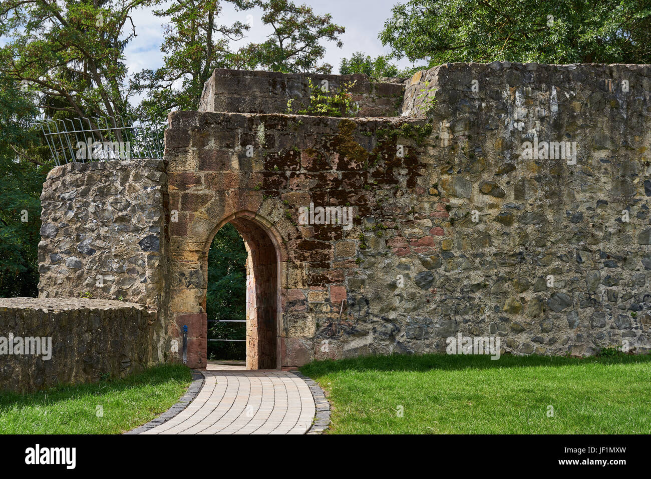 Stadtmauer, Fritzlar, Hessen, Deutschland Stockfoto