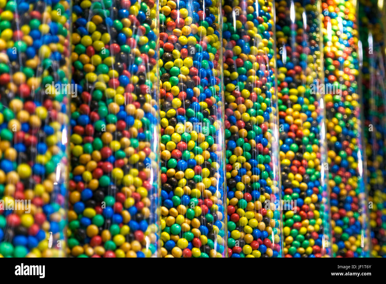 M & M' Welt am Leicester Square, London, UK Stockfoto