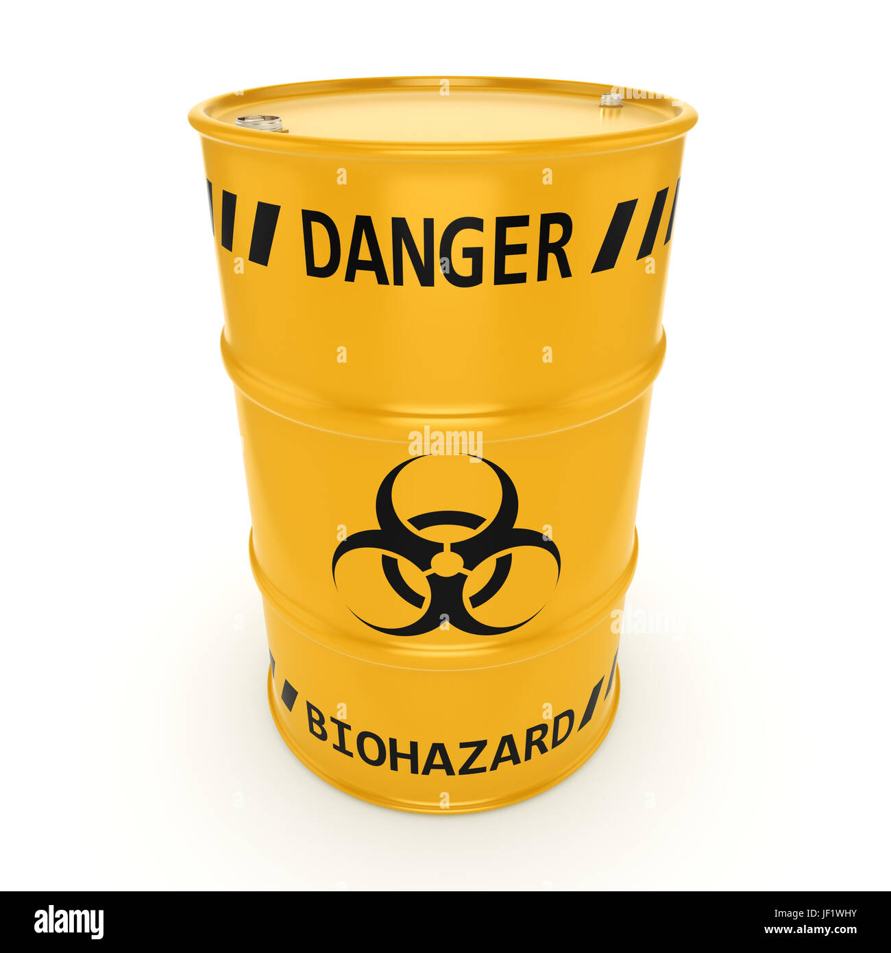 3D-Rendering biohazard Fass Stockfoto
