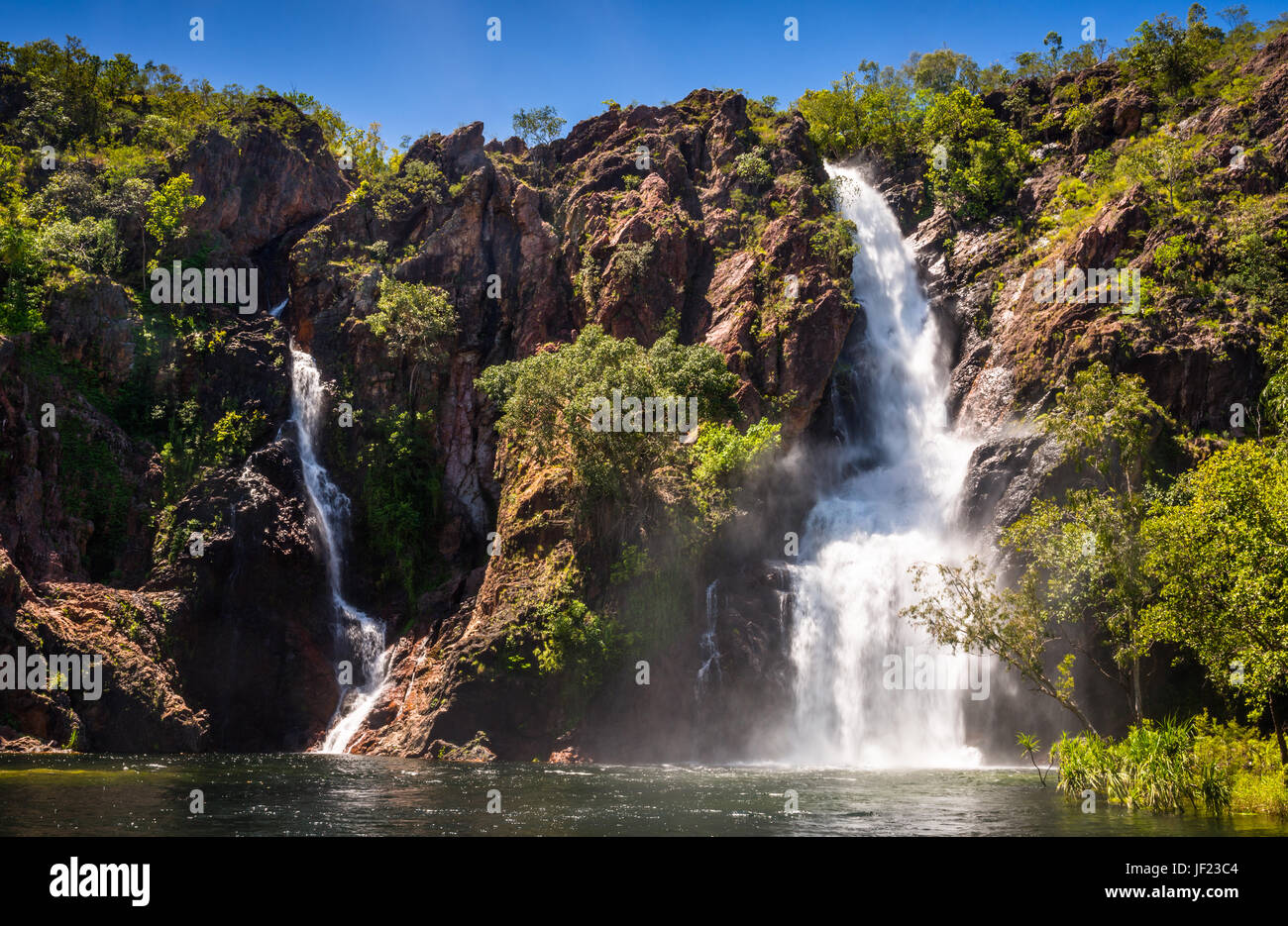 Wangi Falls während der Regenzeit, Litchfield National Park, Australien. Stockfoto
