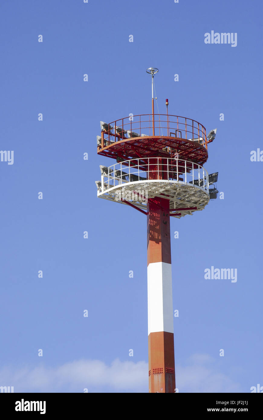 Tower, Flughafen von Korfu-City, Griechenland Stockfoto