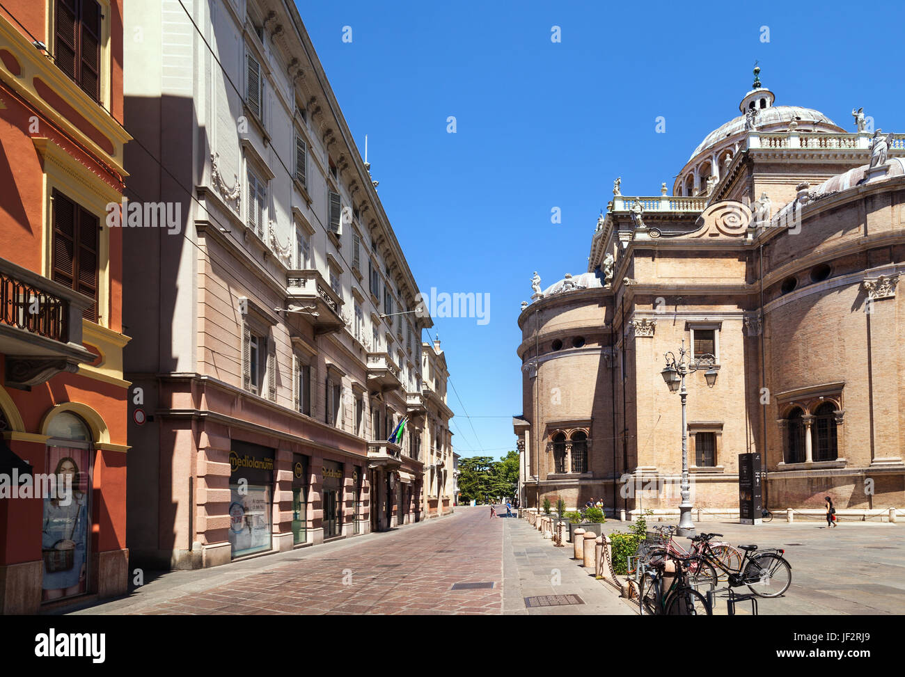 Straße von Parma. Italien Stockfoto