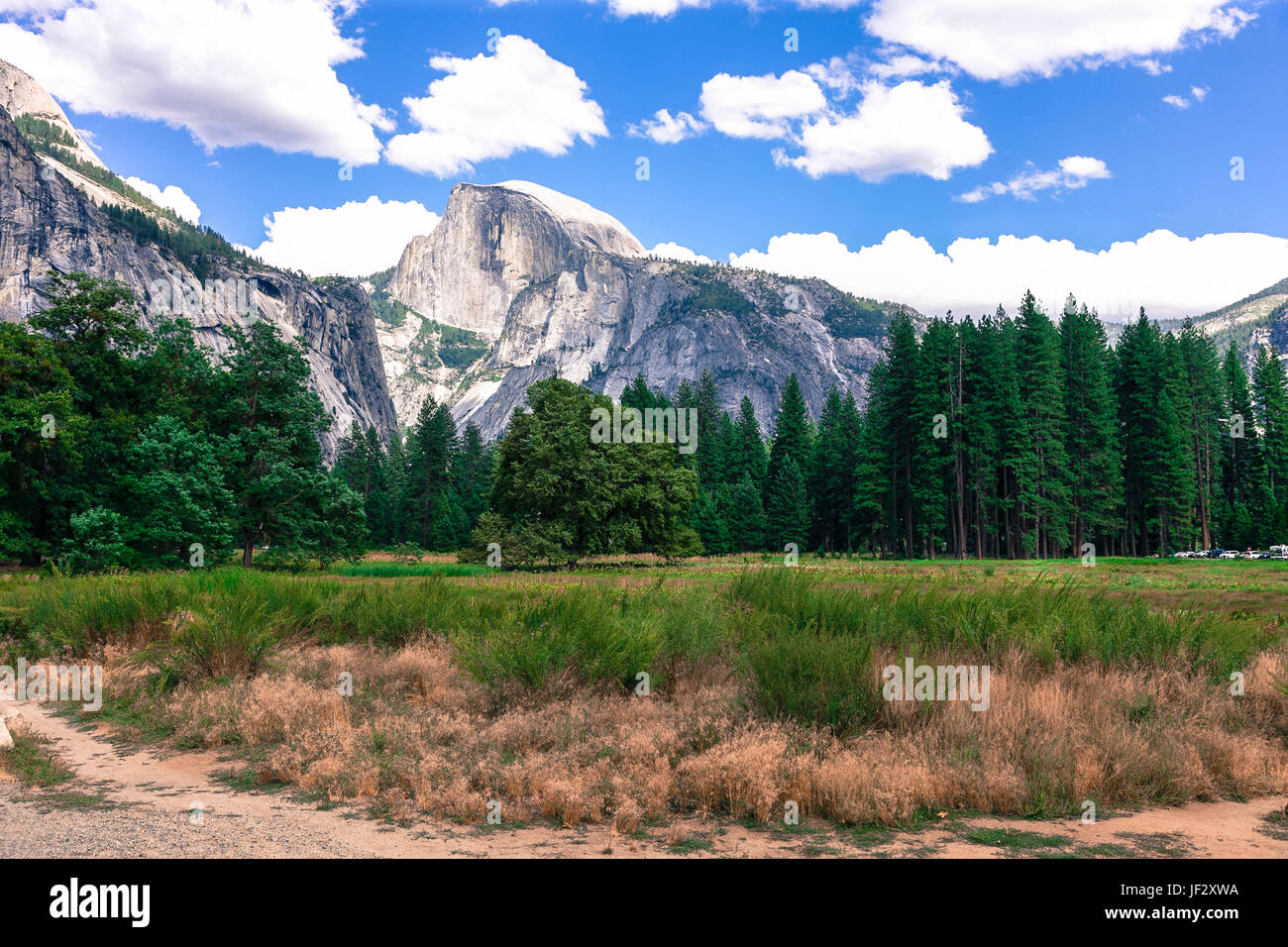 Halber Mond Gebirge, Yosemite, Kalifornien, USA Stockfoto