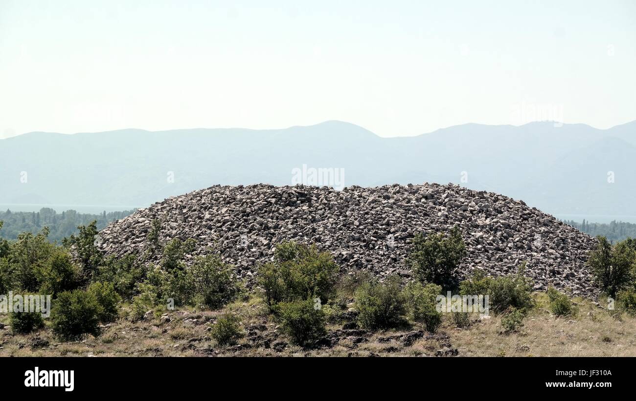 Großen Tumulus Vukovci, Montenegro Stockfoto