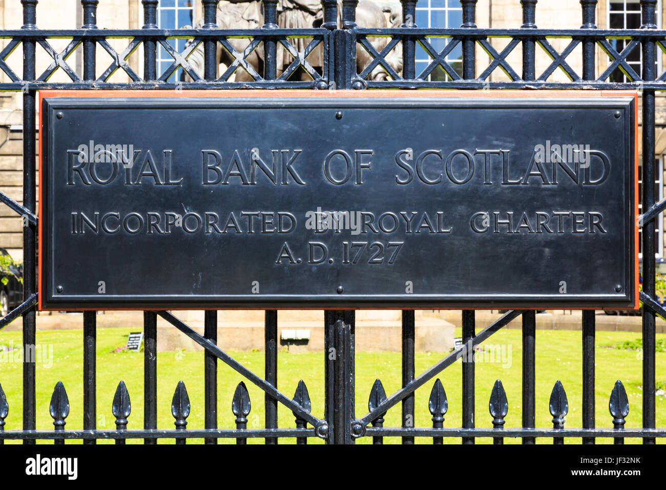 Royal Bank of Scotland, Edinburgh, Schottland Stockfoto