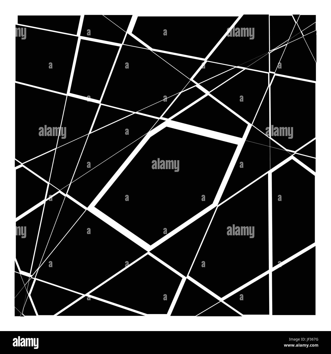Zufällige Mosaik. Unregelmäßige Kopfsteinpflaster geometrische Muster. Mauerwerk, Mauerwerk Textur Parkettierung Stock Vektor