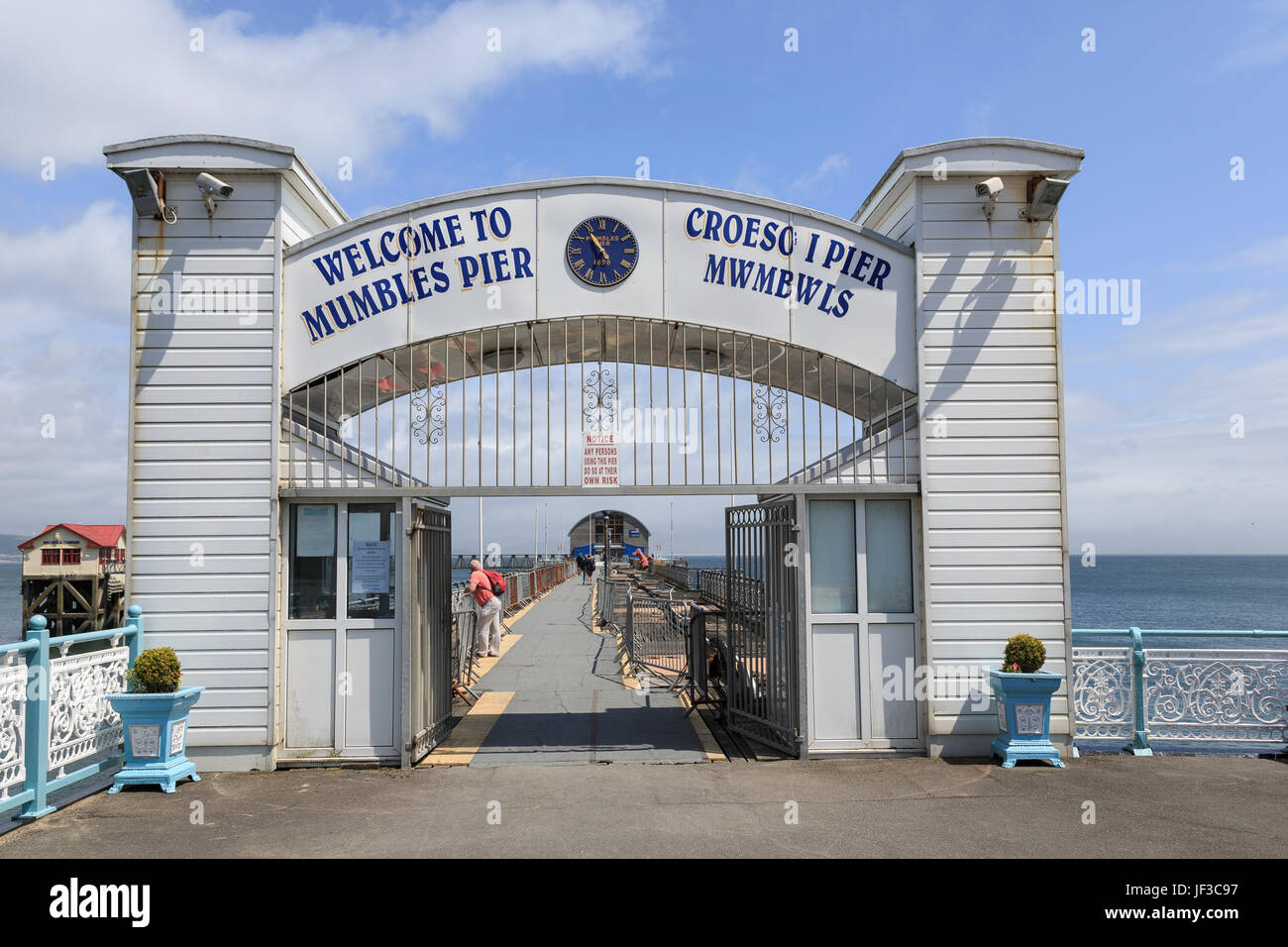 Murmelt Pier, Gower Halbinsel, Glamorgan, Süd-Wales, UK Stockfoto