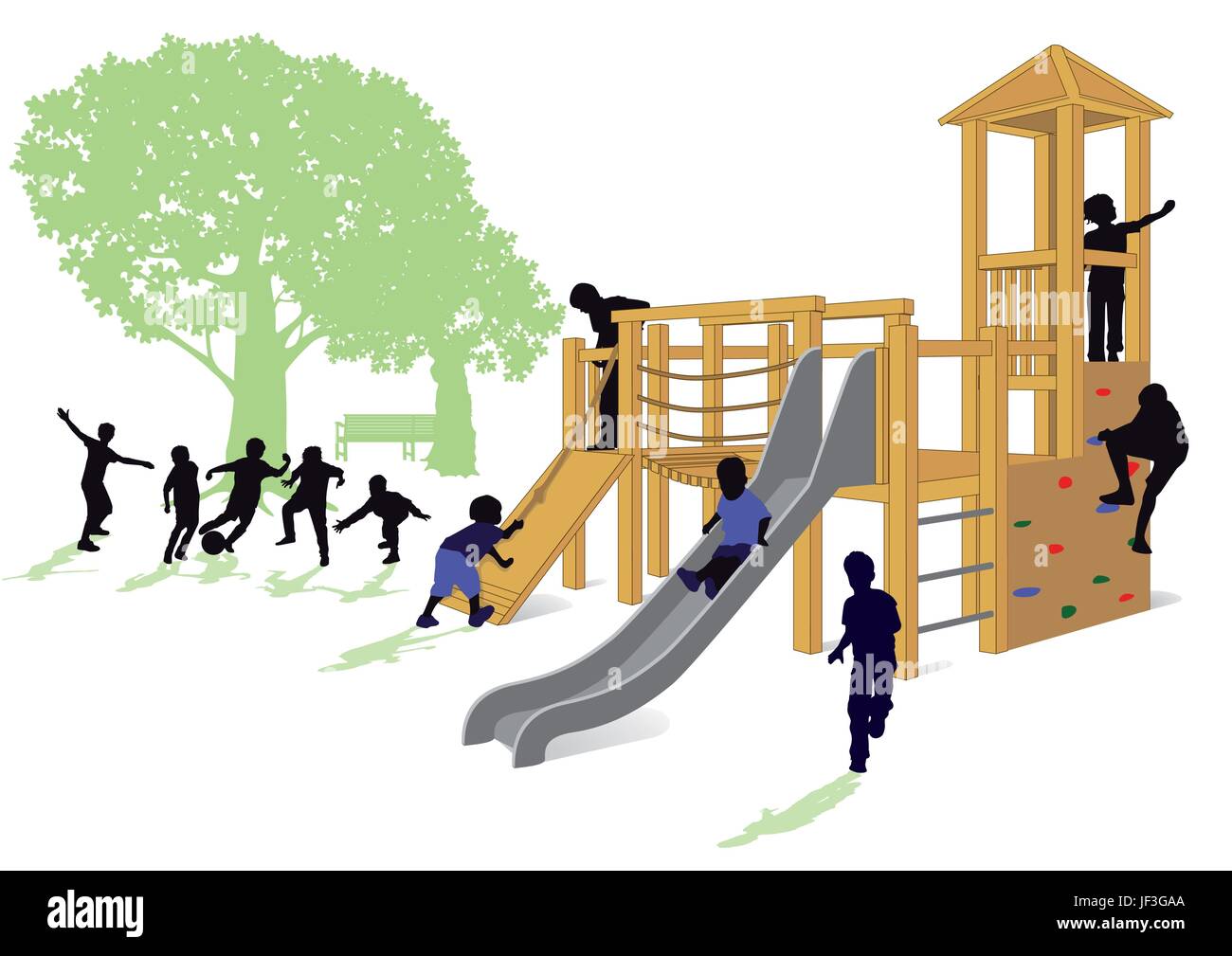 Kletter-Burg Stock Vektor