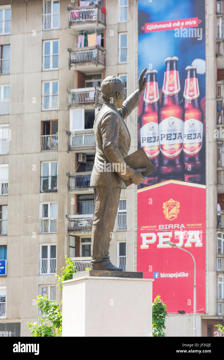 Präsident Bill Clinton Statue, Main Bulevardi Bill Klinton Straße, Pristina (Prishtina), Republik Kosovo Stockfoto