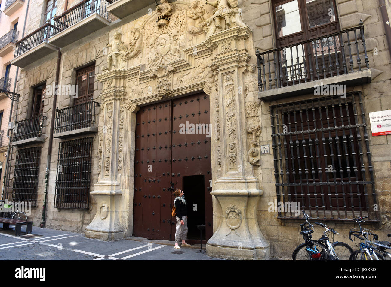 Palacio de Ezpeleta in Pamplona in Navarra Spanien Stockfoto