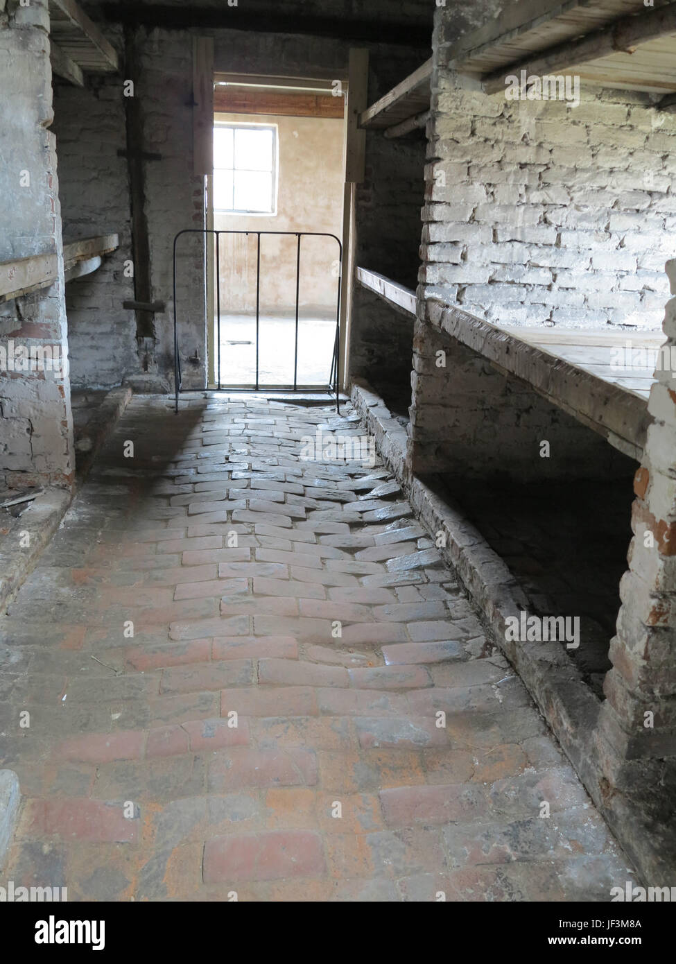 Schlafenden Viertel Auschwitz Stockfoto