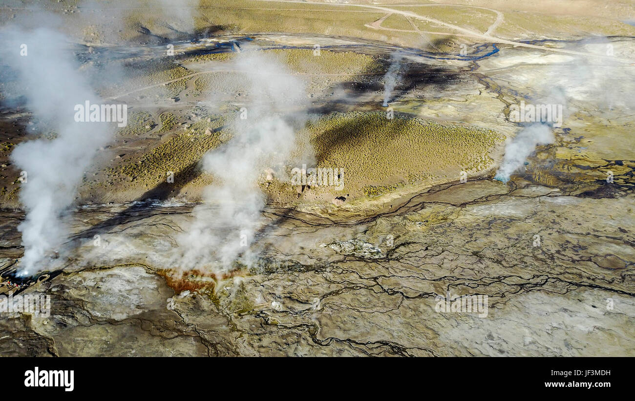 Geysire del Tatio in der Atacama-Wüste, Chile Stockfoto