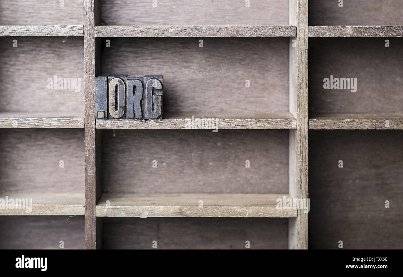 Holz- Brief. Org. Stockfoto