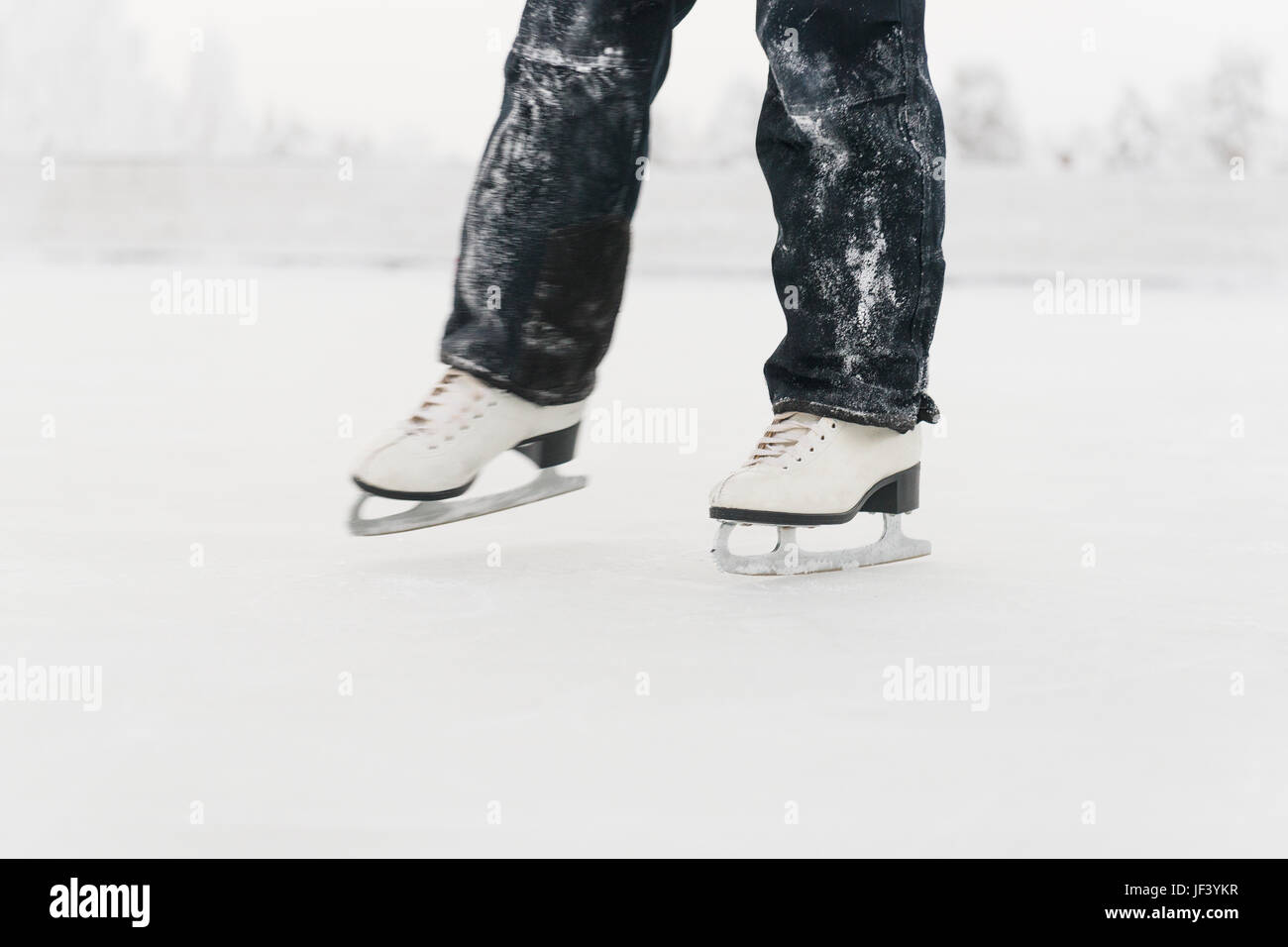 Person-Eislaufen Stockfoto
