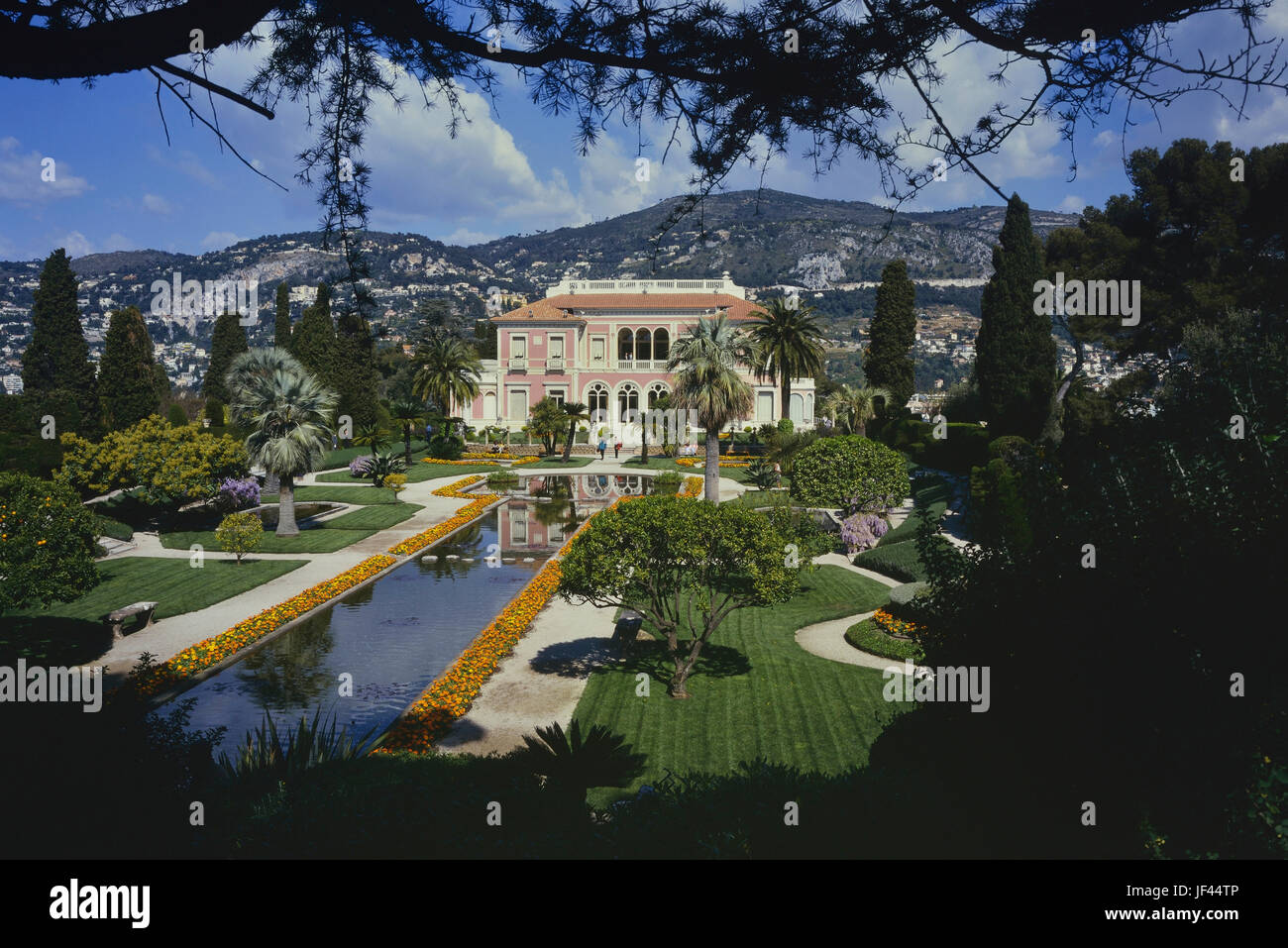 Villa Ephrussi de Rothschild oder Villa Île-de-France, Saint-Jean-Cap-Ferrat, Côte d ' Azur, Frankreich Stockfoto