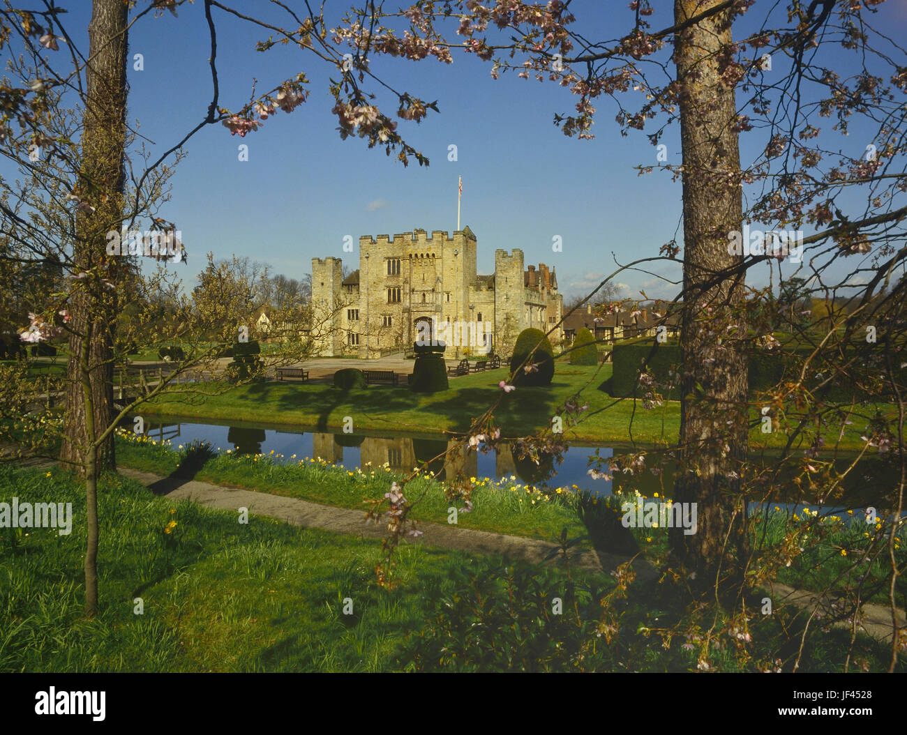 Frühling an der Hever Castle, Kent, England, Großbritannien Stockfoto