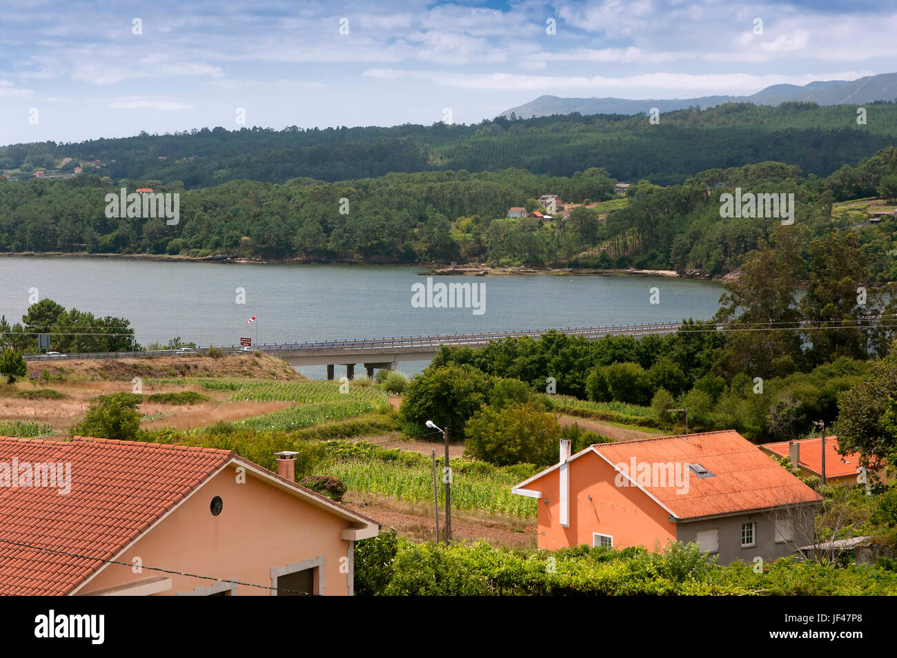 Arosa-Mündung, Tarragona - Rianxo, La Coruña Provinz, Region Galicien, Spanien, Europa Stockfoto