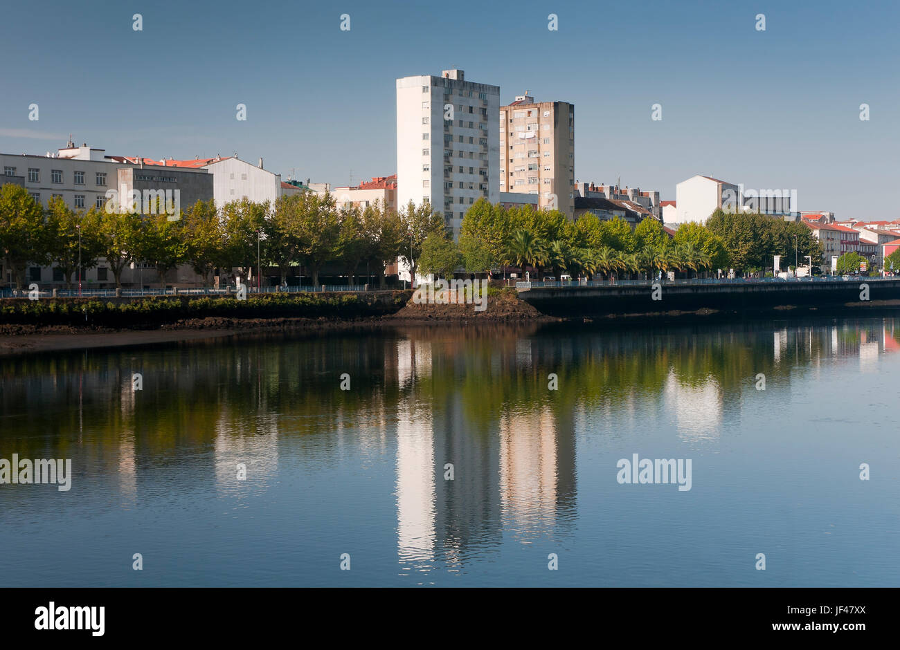 Lerez Fluss, Pontevedra, Region Galicien, Spanien, Europa Stockfoto