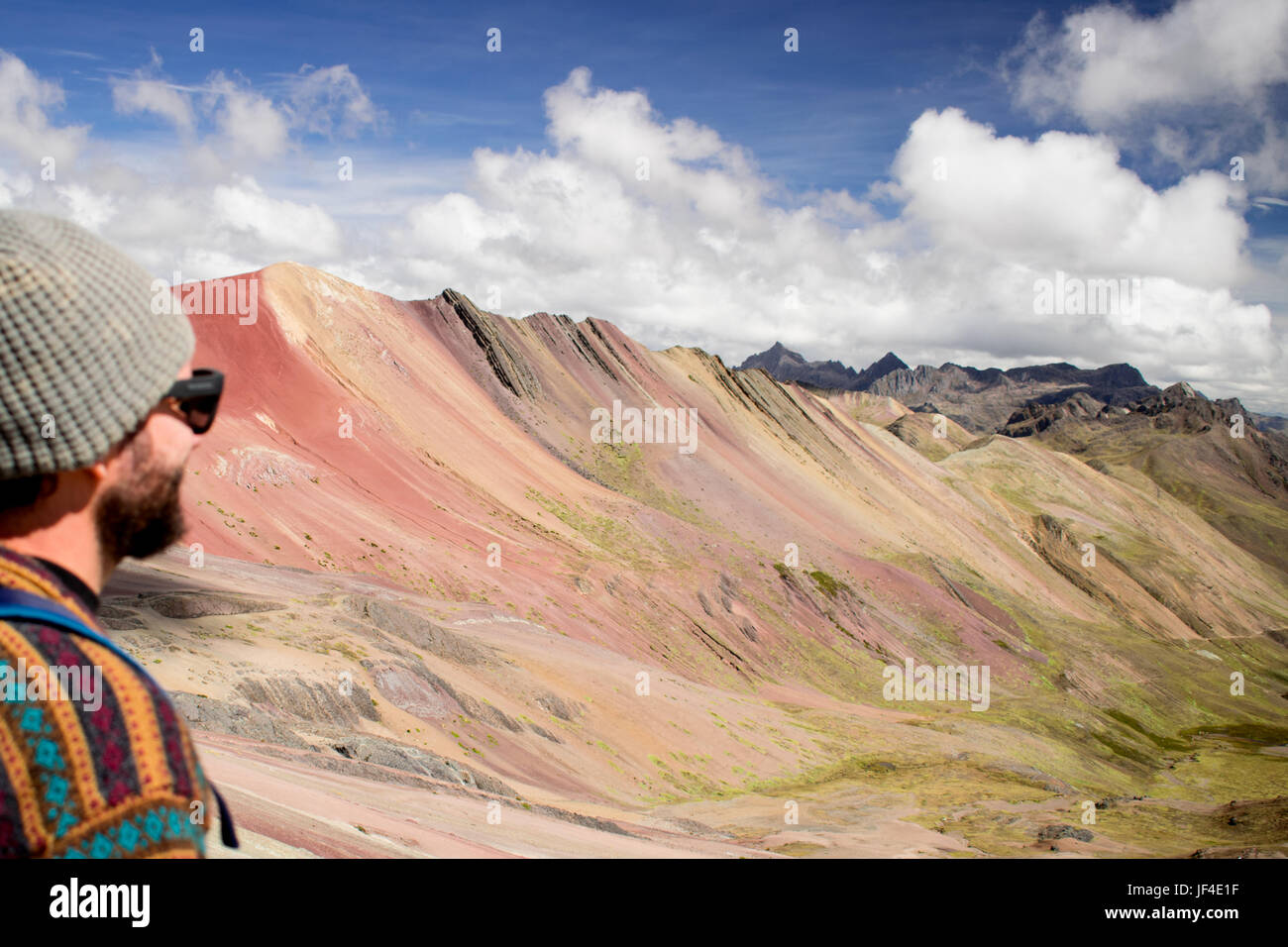 Rainbow Mountain, Cusco, Peru Stockfoto