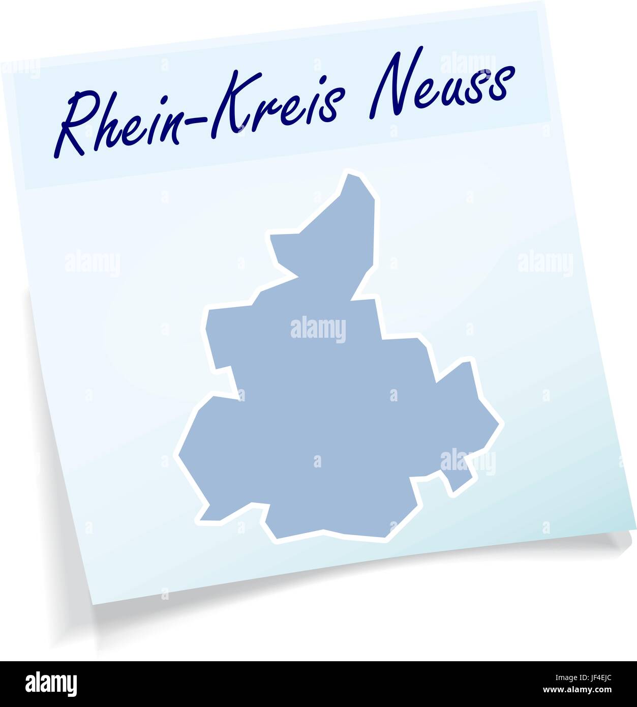Rhein-kreis-neuss als Notepad Stock Vektor