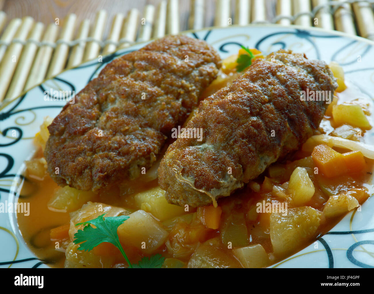 Gegrillte Kofta Stockfoto