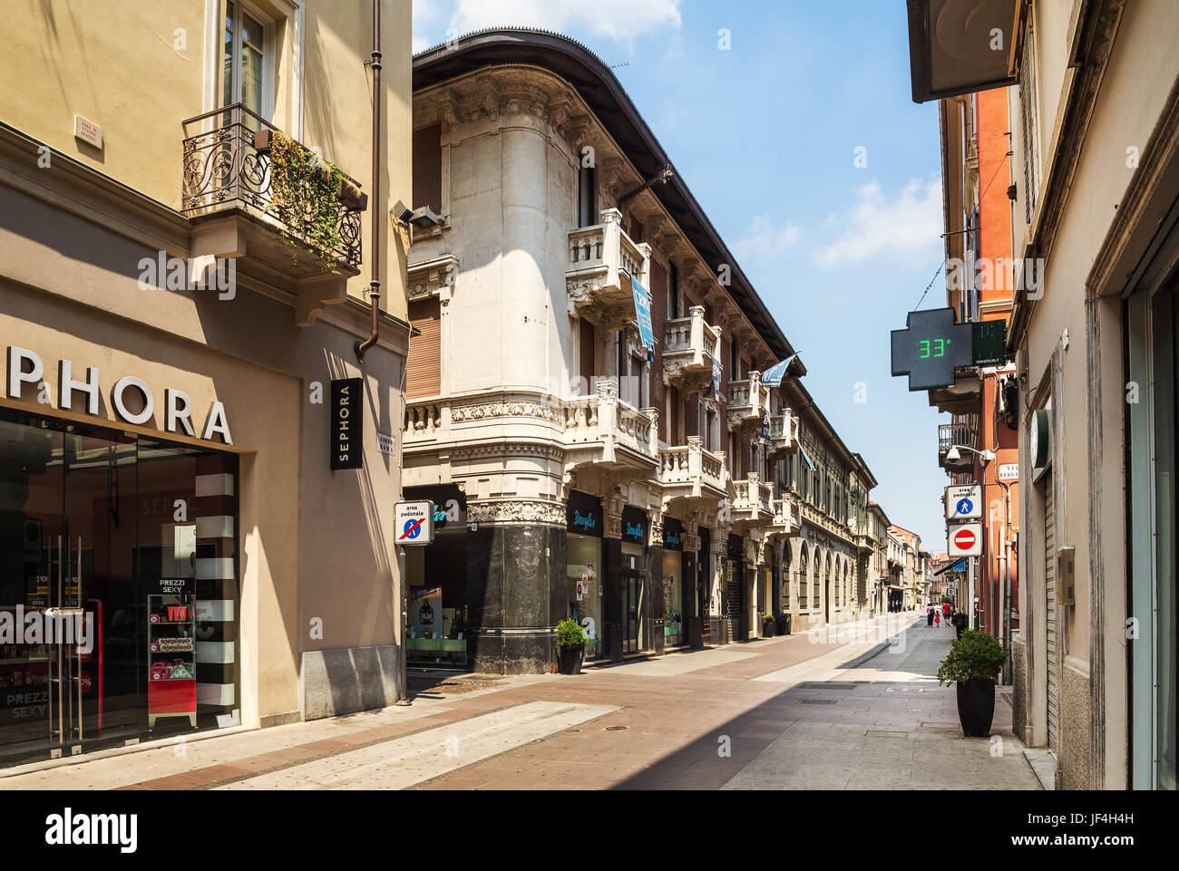 Über Corso Roma in Turin Stockfoto