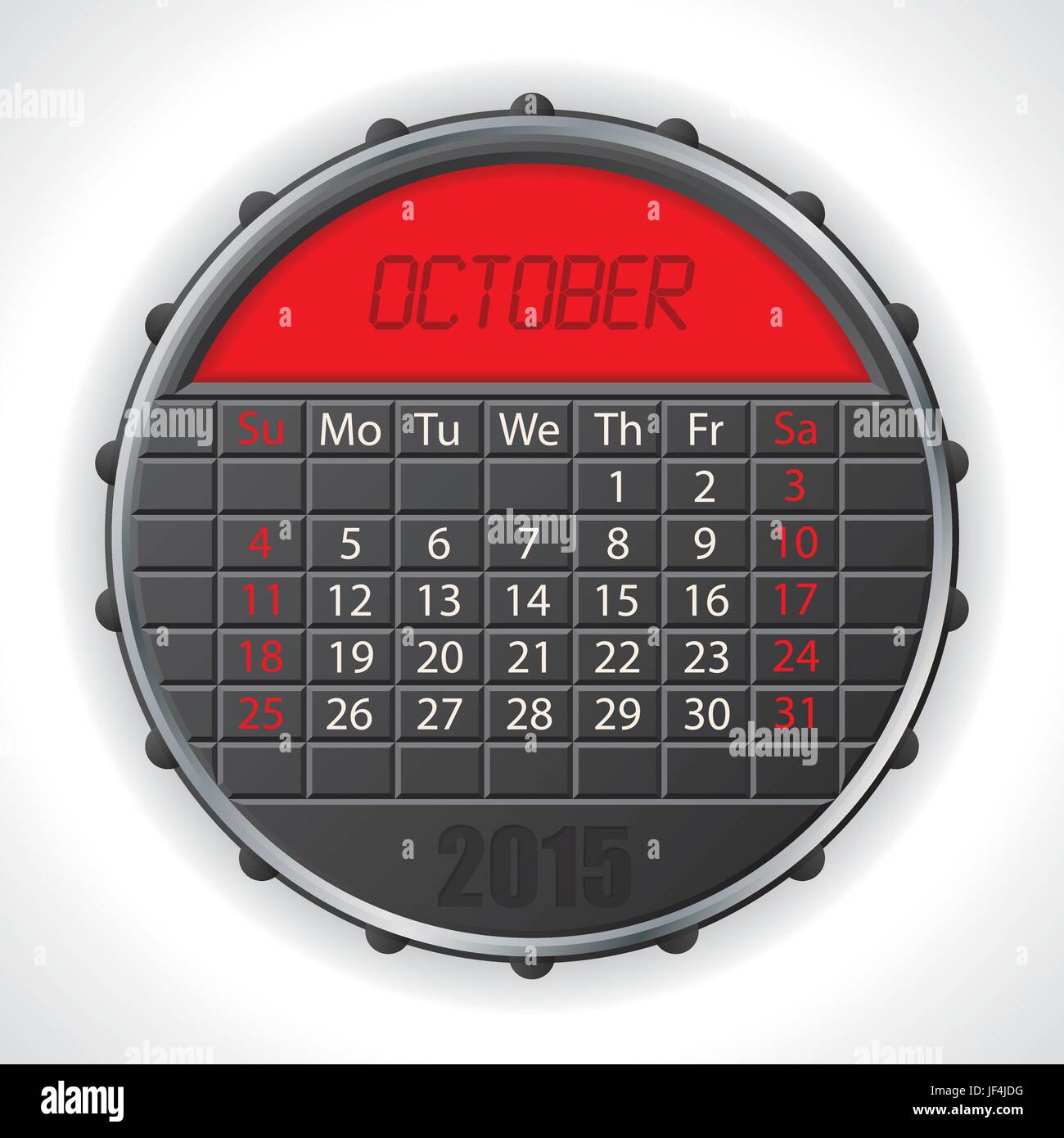 Kalender Ring Stock Vektor