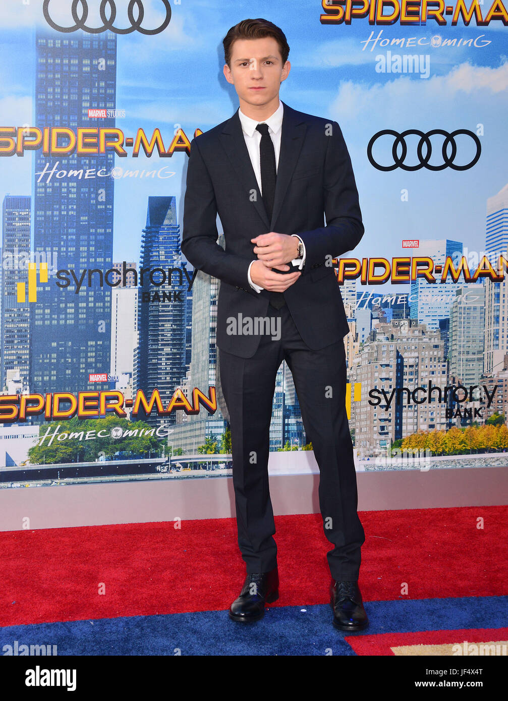 Hollywood, Kalifornien, USA. 28. Juni 2017. A  Tom Holland 006 kommt bei der Premiere von Columbia Pictures "Spider-Man: Homecoming" in TCL Chinese Theatre am 28. Juni 2017 in Hollywood, Kalifornien Credit: longifilis / USA/Alamy Live News Stockfoto