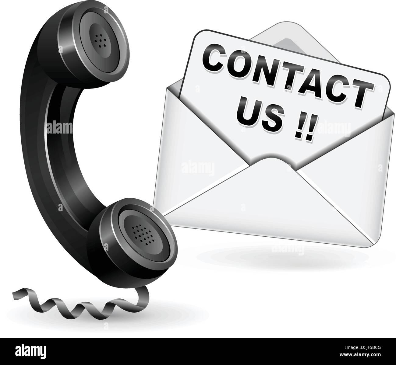 Telefon, Handy, Email, Post, Briefumschlag, Symbol, Vektor, Kontakt, Telefon  Stock-Vektorgrafik - Alamy