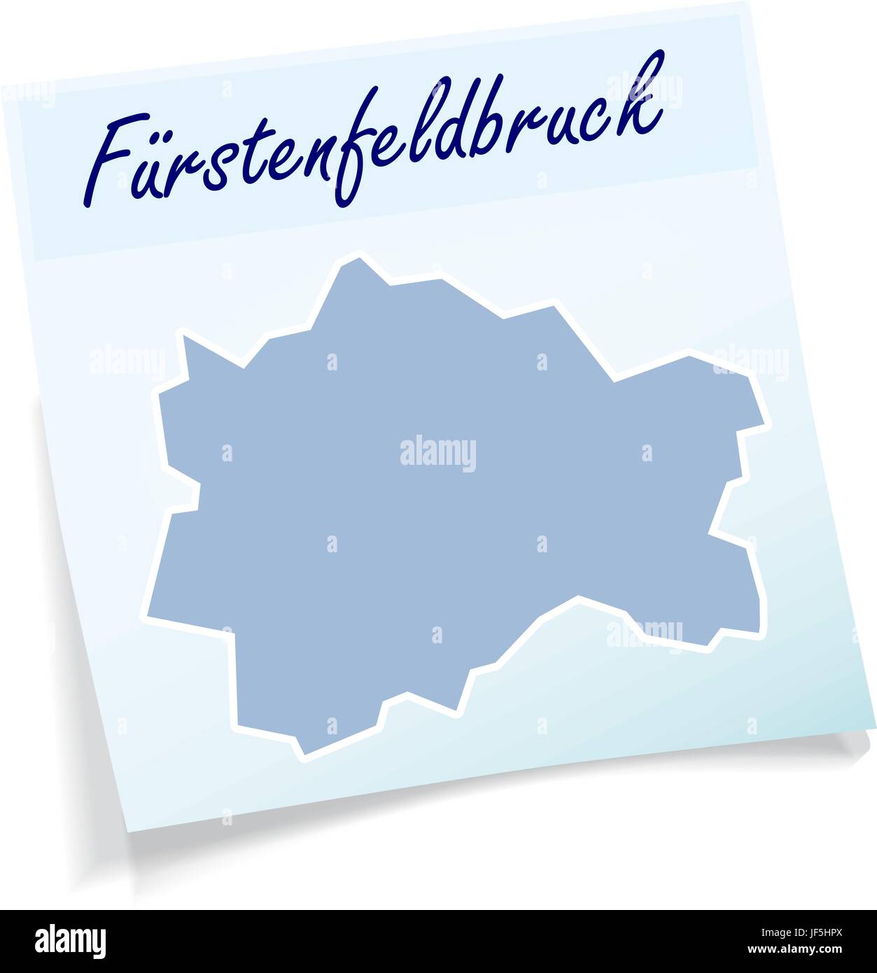 Fürstenfeldbruck als Kurznotiz Stock Vektor