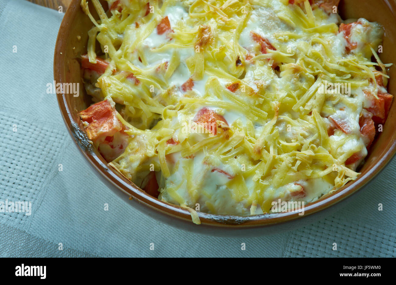 King Ranch Chicken Stockfoto