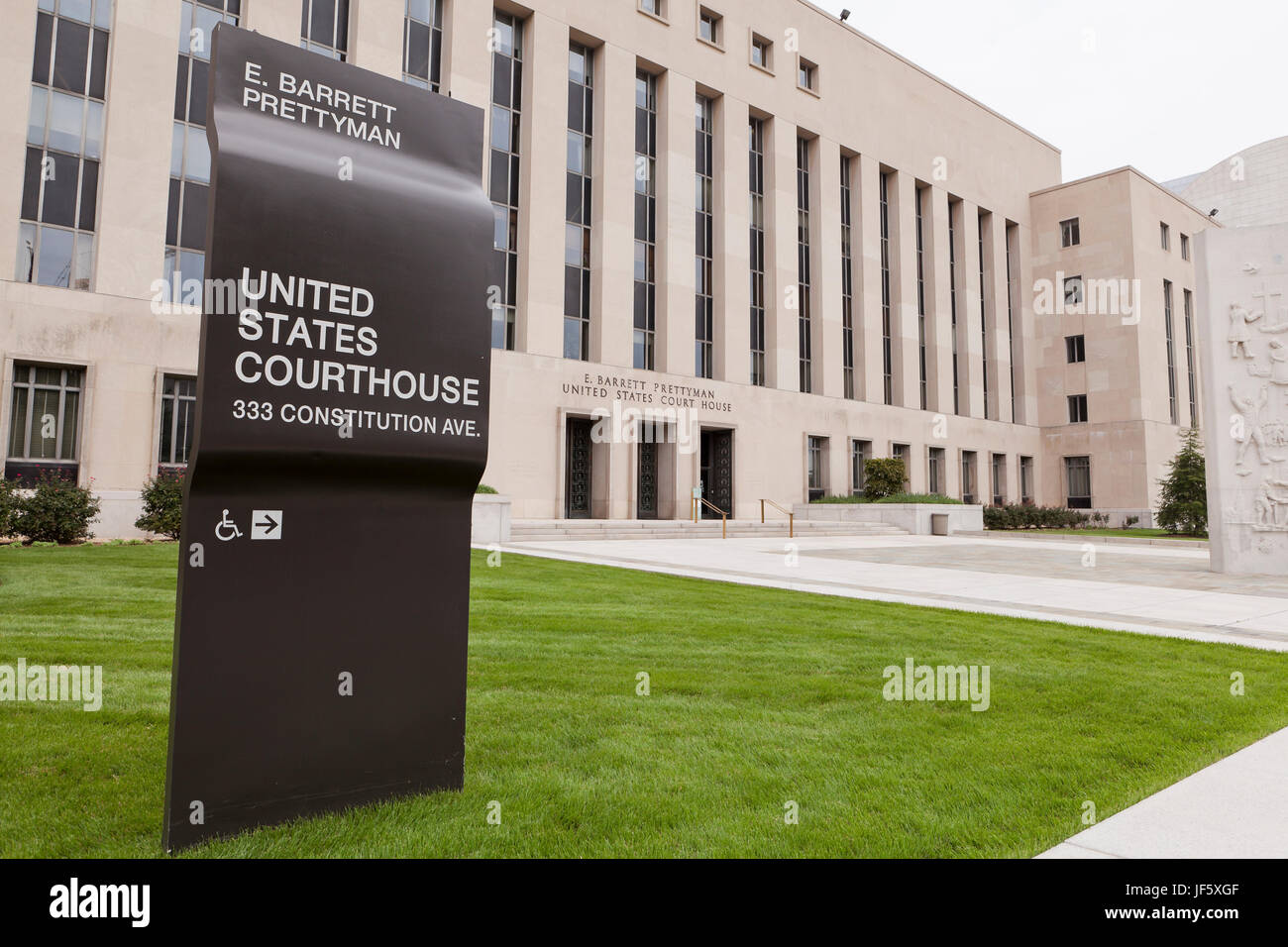 E Barrett Prettyman uns Gerichtsgebäude Gebäude (United States Court House, Bundesgericht, Federal Courthouse, Federal Court Gebäude) - Washington, DC USA Stockfoto