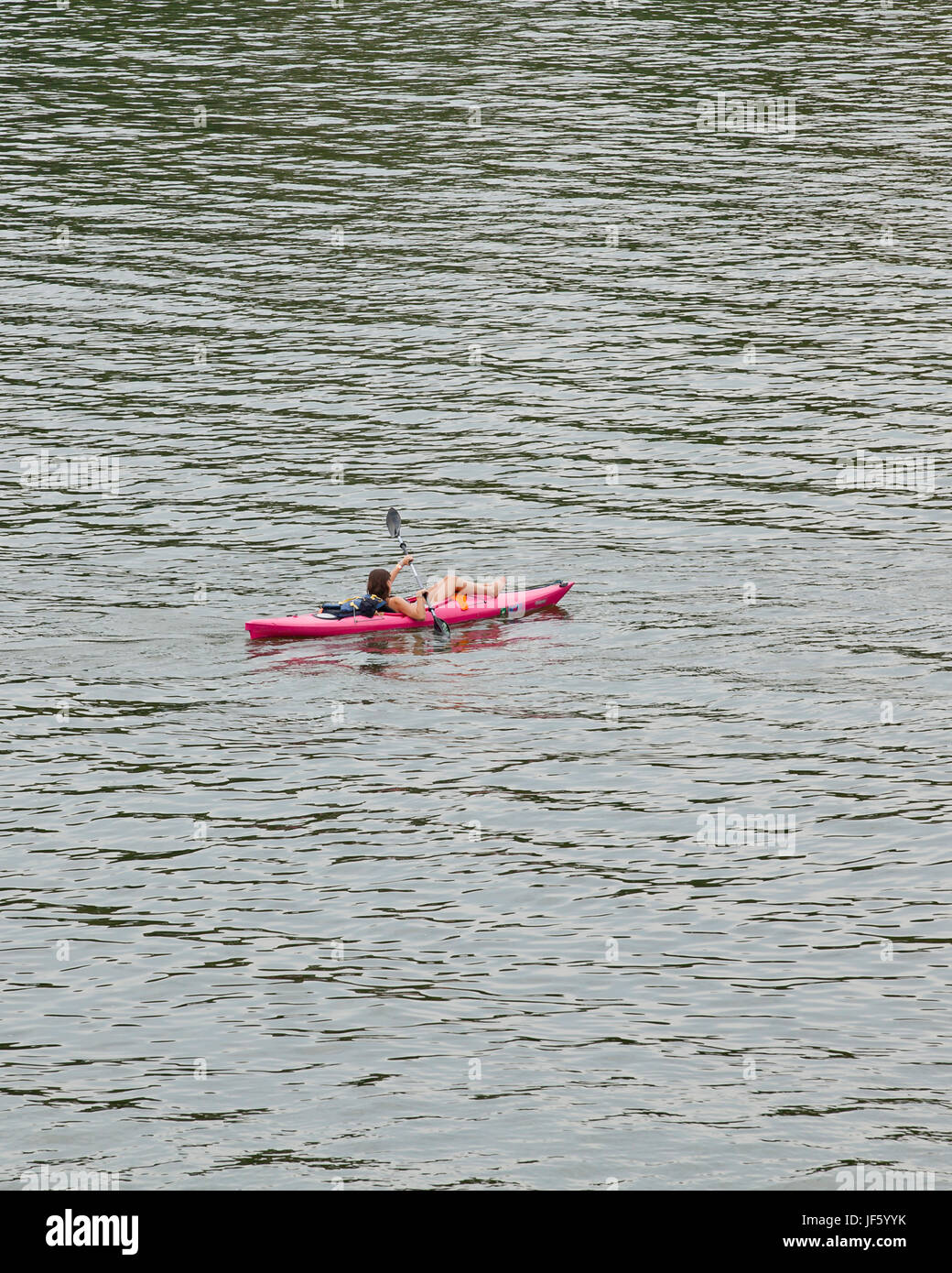 Kajakfahrer am Potomac River - Washington, DC USA Stockfoto