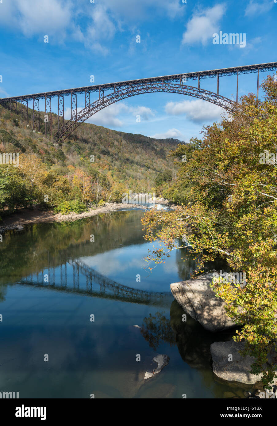 New River Gorge Bridge in West Virginia Stockfoto